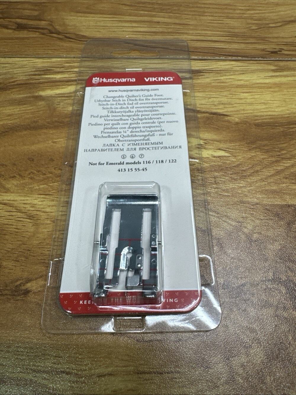 New Husqvarna Viking Changeable Quilter's Guide Foot 413155545 Fits Group 5 6 7